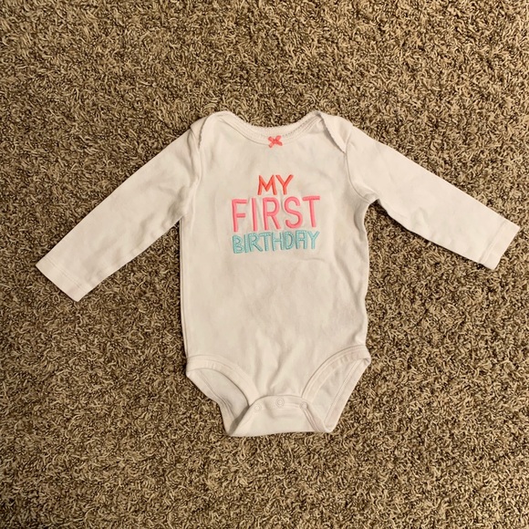 carters birthday onesie